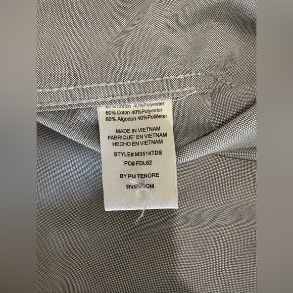 RVCA NWOT mens that’ll do short sleeve button down large pavement grey shirt - Picture 9 of 10